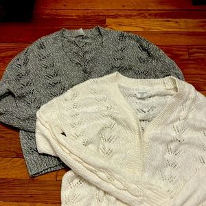 Two  Abercrombie cardigan sweaters size 13/14